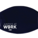 Face mask with "Justice at Work" text.